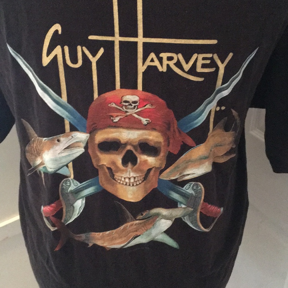 Guy Harvey Black Pocket T-shirt